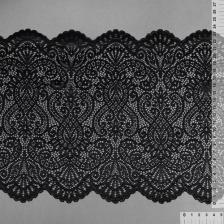 Товары для творчества, хобби Kruzhevo Кружево-стрейч ширина 240 мм, цвет 170 черный, 25 м (TBY.40992.170)
