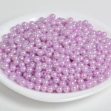 Товары для творчества, хобби Magic 4 Hobby Бусины, круглые, перламутр, 6мм, цвет 092 сиреневый, уп.50г