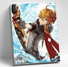 Товары для творчества, хобби Molly Картина по номерам 30 x 40 см "Геншин" "Тарталья" 22 цвета