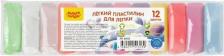 Товары для творчества, хобби Мульти-Пульти Легкий пластилин для лепки "Маршмелоу", 12 цветов, 120г