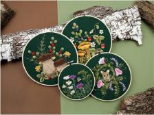 Товары для творчества, хобби Panna Набор для вышивания Живая картина JK-2233 Шмель и чертополох