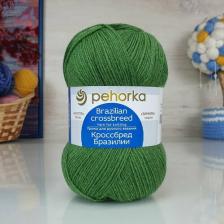 Товары для творчества, хобби Пехорка Пряжа Кроссбред Бразилии, 50 % мериносовая шерсть, 50 % акрил, 100 г, 500 м, 5 шт., 117 киви 500 м