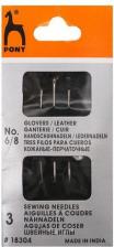 Товары для творчества, хобби Pony 18304 Иглы для кожи №6/8, упак./3 шт