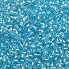 Товары для творчества, хобби Preciosa Бисер 78134 прозрачный с серебристым центром 10/0, круглое отверстие, 50 г