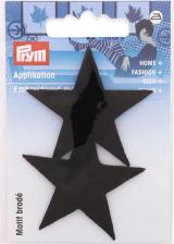 Товары для творчества, хобби Prym Термоаппликации Звезды 47*47мм 100% полиэстер черный 2шт в упаковке 923156