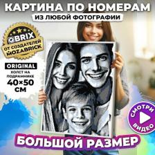 Товары для творчества, хобби QBRIX Картина по номерам из любой фотографии ORIGINAL 40х50