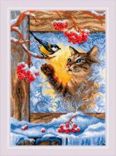 Товары для творчества, хобби Riolis 2049 Набор для вышивания apos;Встреча у окнаapos; 21*30с