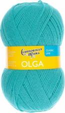 Товары для творчества, хобби Семеновская пряжа Olga, 50% шерсть, 50% акрил, 392м/100гр, №2.5-3, цвет голубой айсберг, 1 шт