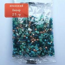 Товары для творчества, хобби Toho Бисер ассорти №3222 тёмн. зелёный-бирюзовый 25 гр