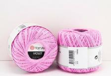Товары для творчества, хобби YarnArt Пряжа Violet светлая сирень, 100%мерсеризованный хлопок, 282м, 50г, 1шт