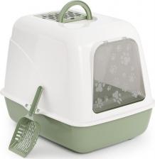 Туалет для кошек Альтернатива Туалет закрытый для кошек Юта, 50,5x39x41 см, зеленый