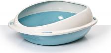 Туалет для кошек Georplast Туалет для кошек с бортиком Шаттл, 57х40х19 см, голубой
