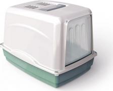 Туалет для кошек Georplast Туалет закрытый для кошек Вики, 54х39х39 см, зеленый