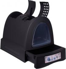 Туалет для кошек Imac Лоток для кошек с высоким бортом, антрацит, 40 х 56 х 42.5 см