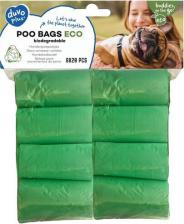 Туалет для собак Duvo+ Пакеты биоразлагаемые для уборки за собакой, зелёные, 34.5х18см, 80шт