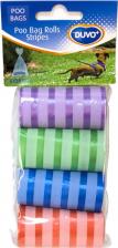 Туалет для собак Duvo+ Пакеты для уборки за собакой "Полоски", разноцветные, 33х20см, 4x20шт