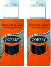 Шнурки Corbby Шнурки 150см круглые тонкие с пропиткой черные, коричневые. (черный)