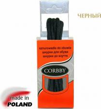Шнурки Corbby Шнурки 75см круглые тонкие черные, коричневые. (черный)
