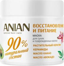 Маска Anian Восстанавливающая маска для поврежденных сухих волос Hair mask bas repair 350 мл
