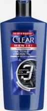 Шампунь Clear Шампунь для волос MEN чистота И свежесть 3в1 с активированным углем 610 мл
