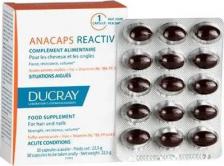 Уход за волосами Ducray Пищевая добавка ANACAPS REACTIV, 30 капсул