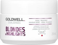 Маска Goldwell Интенсивный уход за 60 секунд для осветленных волос DS BL&HL 500 мл