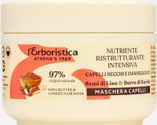 Маска L`ERBORISTICA Маска для волос Натуральная Маска для окрашенных и поврежденных волос с маслами Льна и Ши 200.0