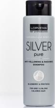 Шампунь Lorvenn Специальный шампунь Silver Pure, для седых, блондинистых, окрашенных и осветленных волос, 300 мл