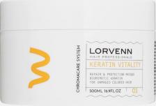 Маска Lorvenn Восстанавливающая маска для волос Keratin Vitality, с кератином, 500 мл
