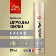 Лак Wella Лак для волос, " Deluxe", Glanz&Halt, блеск и фиксация, ССФ 5, 250 мл