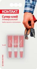 Универсальный клей Контакт Клей Супер-клей Универсальный 1 г, 3 шт
