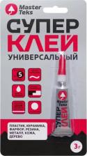Универсальный клей MasterTeks Секундный клей 3 г
