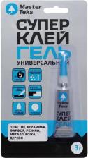Универсальный клей MasterTeks Секундный клей гель 3 г