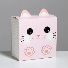 Упаковочные материалы Дарите Счастье Коробка складная "Открывай скорее", 15 x 15 x 8 см