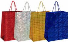 Упаковочные материалы Золотая сказка Пакет подарочный 26x12,7x32,4 см, голография 4 цвета, 606607