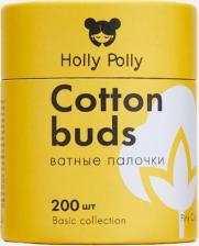 Ватные палочки Holly Polly Косметические ватные палочки бамбуковые розовые 200 шт