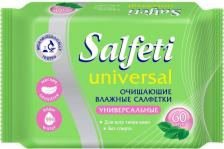 Влажные салфетки Salfeti Влажные салфетки Universal очищающие, универсальные, 60 шт