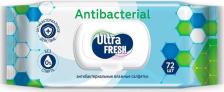 Влажные салфетки Ultra Fresh Влажные салфетки Antibacterial 72 шт с клапаном