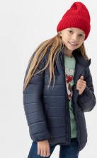 Верхняя одежда для девочки Button Blue Куртка демисезонная базовая с капюшоном синяя 222BBGB41011000 р.140