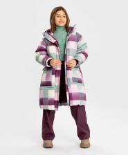 Верхняя одежда для девочки Button Blue Пальто демисезонноеи крупными карманами мультицвет, 164, 224BBGJC4502