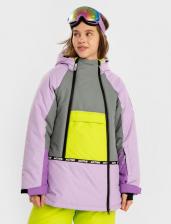 Верхняя одежда для девочки Button Blue Пальто зимнее непромокаемоеи манжетами-митенками мультицвет, 128, 224BBGA4601