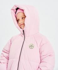 Верхняя одежда для девочки Button Blue Пальто зимнее водоотталкивающее розовое, 122, 224BBGMC4102