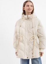 Верхняя одежда для девочки Gulliver Куртка-кейп демисезонная стёганая молочная для девочки, 146, 22408GJC4506