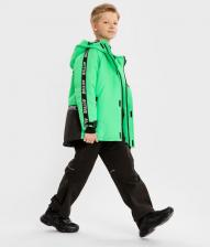 Верхняя одежда для мальчика Button Blue Куртка демисезонная непромокаемая зеленая, 116, 224BBBA4103