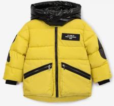 Верхняя одежда для мальчика Gulliver Куртка демисезонная стёганая на искусственном пуху горчичная, 104, 22406BMC4103