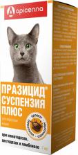 Ветеринарный препарат Apicenna Антигельминтик для кошек Плюс празицид-суспензия 7мл