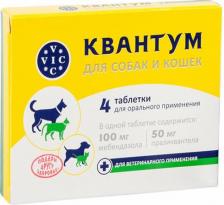 Doctor Vic Квантум антигельминтный препарат для собак и кошек 4таб