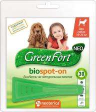 GreenFort Био капли от блох и клещей " Neo", для средних собак, 1,5 мл