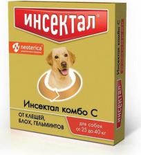 Ветеринарный препарат Neoterica капли от блох и клещей Инсектал Комбо С для собак от 25 до 40 кг 1 шт. в уп