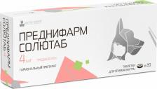 Ветеринарный препарат Nita-Farm Препарат Преднифарм Солютаб 4 мг, 20 таб